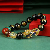 Feng Shui Five Wealth Gods Pi Xiu Bracelet - Cerapoet